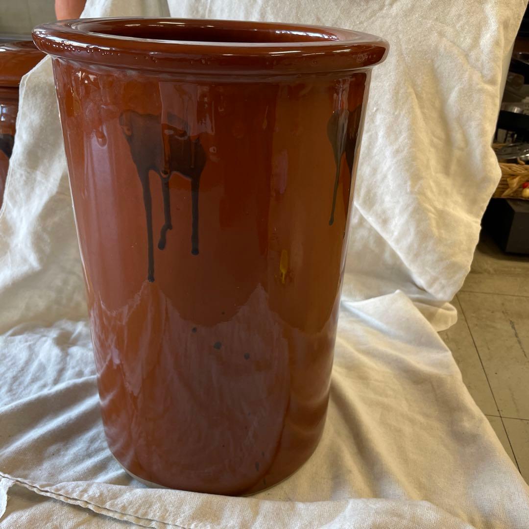 日本製　切立　壺　蓋なし