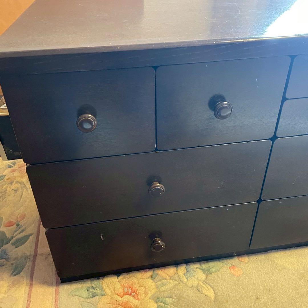 木製 押入れ収納 タンス チェスト 低床タイプ