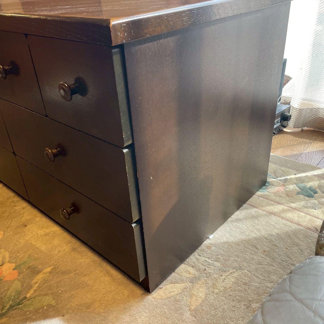 木製 押入れ収納 タンス チェスト 低床タイプ