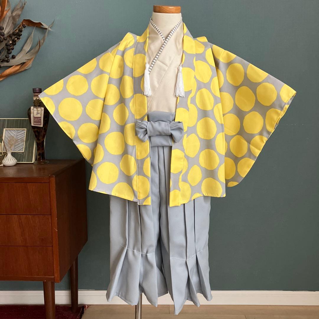 【再販 各サイズ1着】着物と袴　男の子　90-100㎝