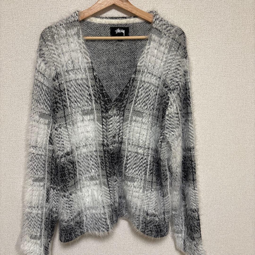 Stussy（ステューシー）チェック柄 カーディガン Mサイズ