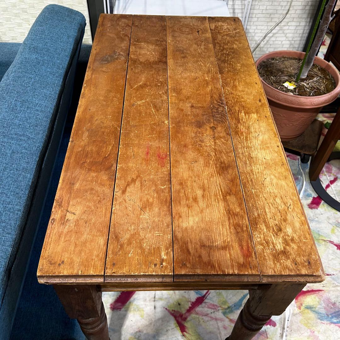 20-30's Pine Desk Table イギリス アンティークデスク