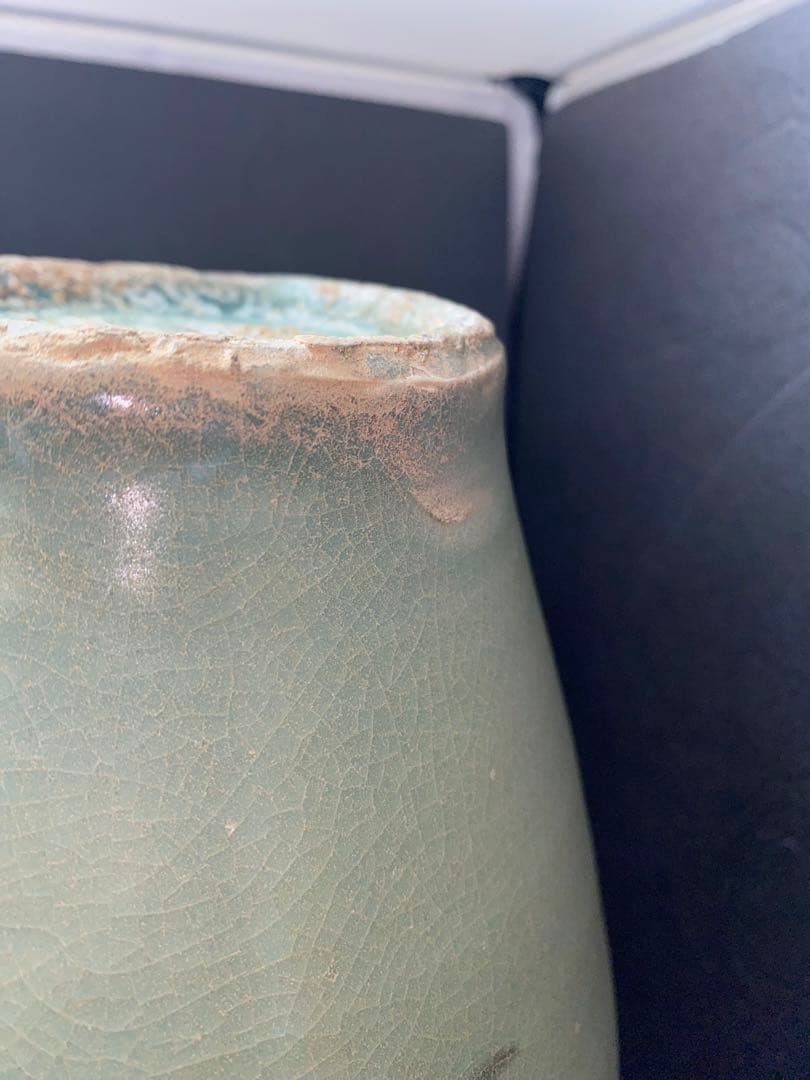 鉄絵 絵高麗　高麗青磁 花草紋 梅瓶　朝鮮 高麗 李朝 花瓶 骨董品 時代品