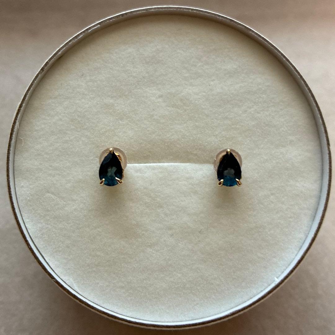 フェスタリア　ロンドンブルートパーズ　ピアス K1OYG