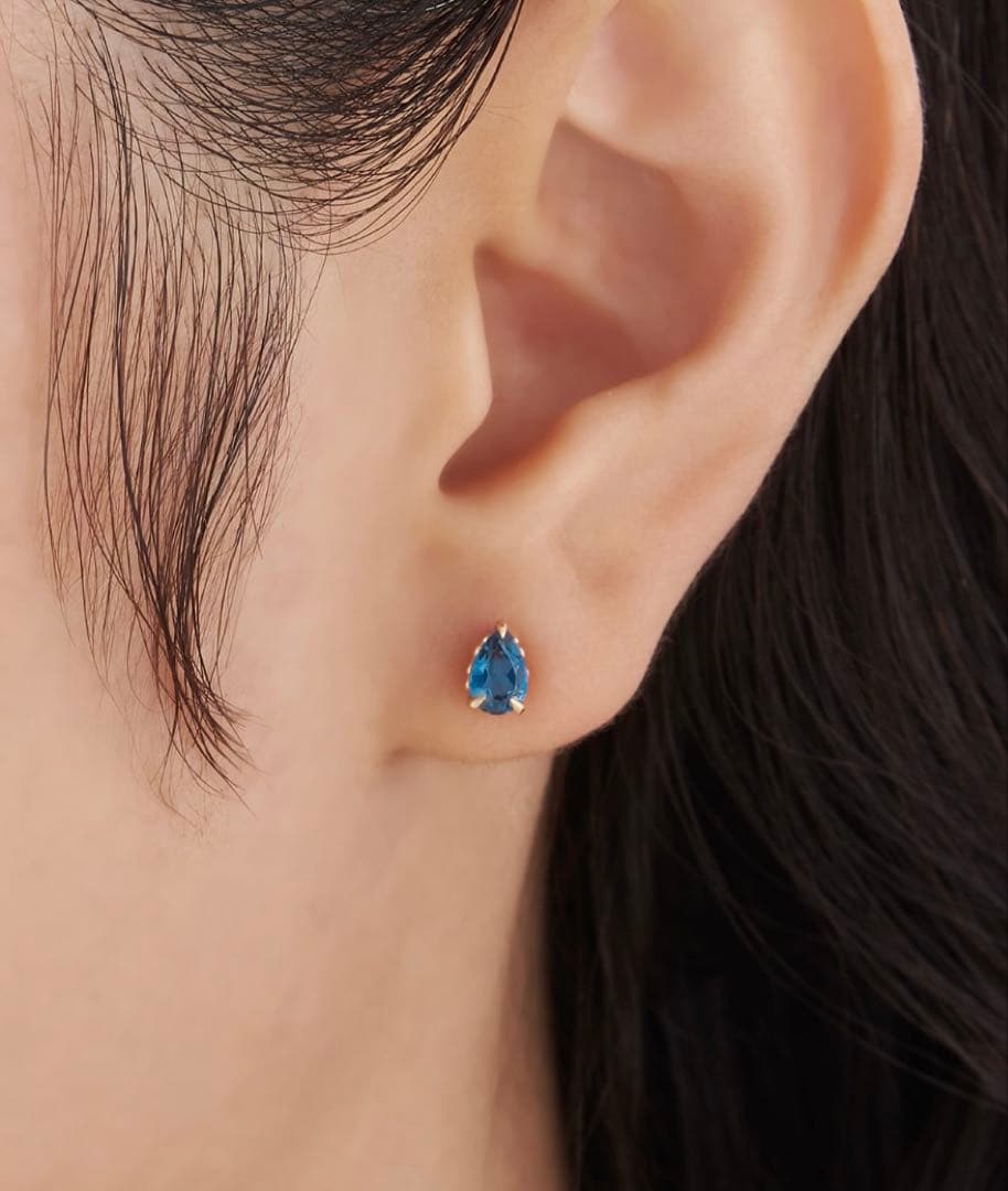 フェスタリア　ロンドンブルートパーズ　ピアス K1OYG