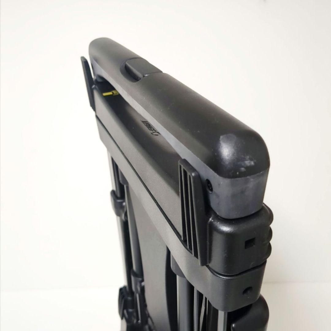 【良品】SWANYスワニー キャリーバッグカート座面付き4輪ブラック黒　機内持ち