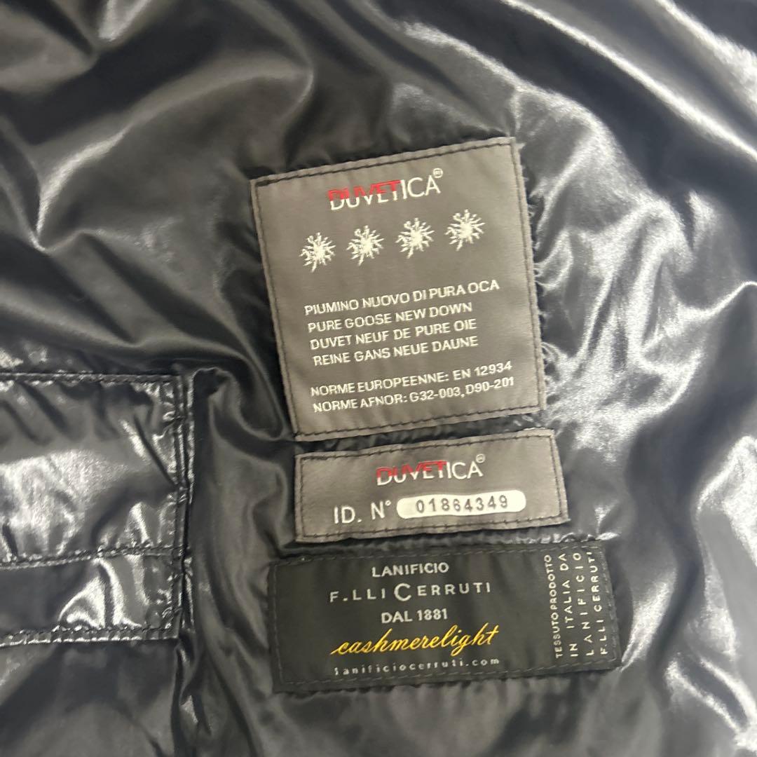 DUVETICA フード付きダウンベスト サイズ40 グレー