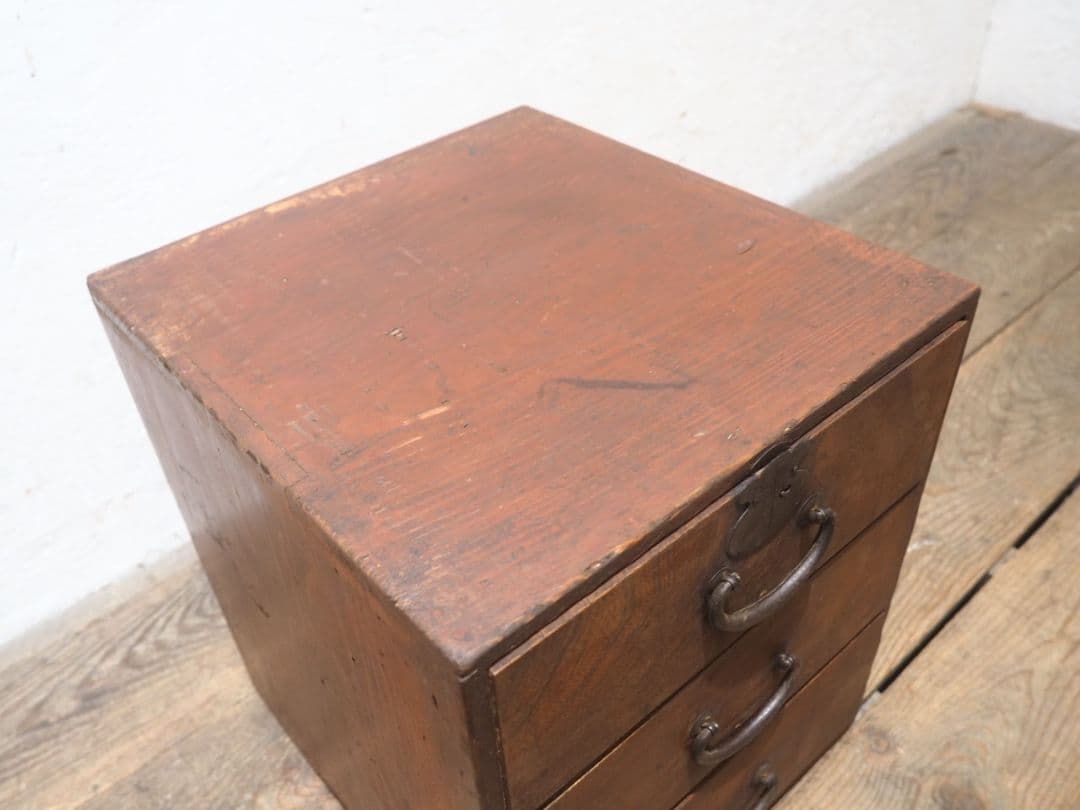 1306 アンティーク　小引き出し　書類ケース　収納棚　古家具　古道具　レトロ