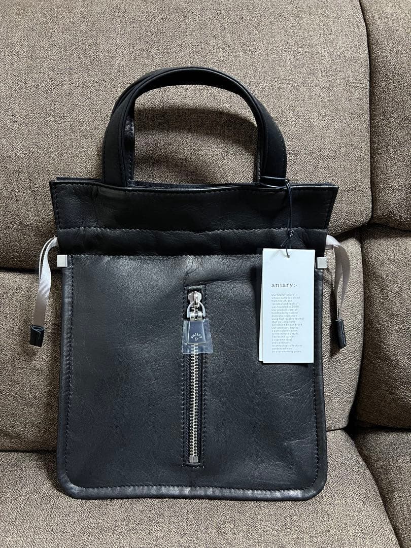 anitary レザー トートバッグ 黒