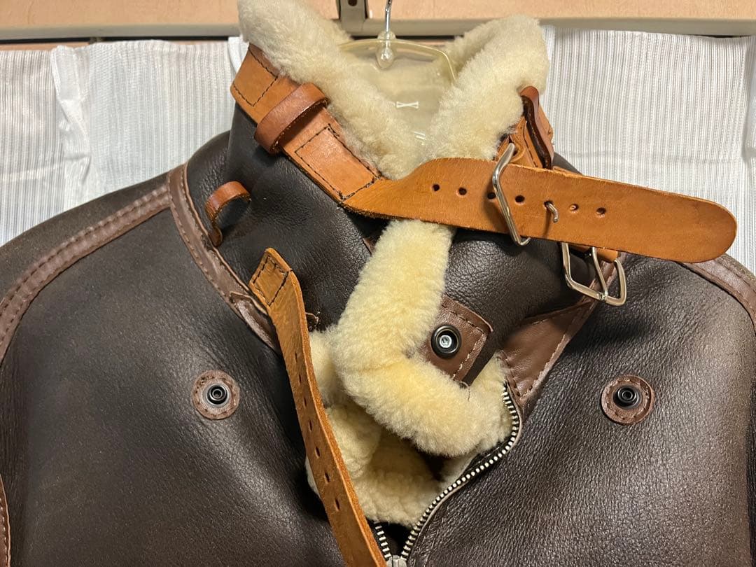 希少 USA INSIGNIA LEATHER WW2 TYPE B-3 44