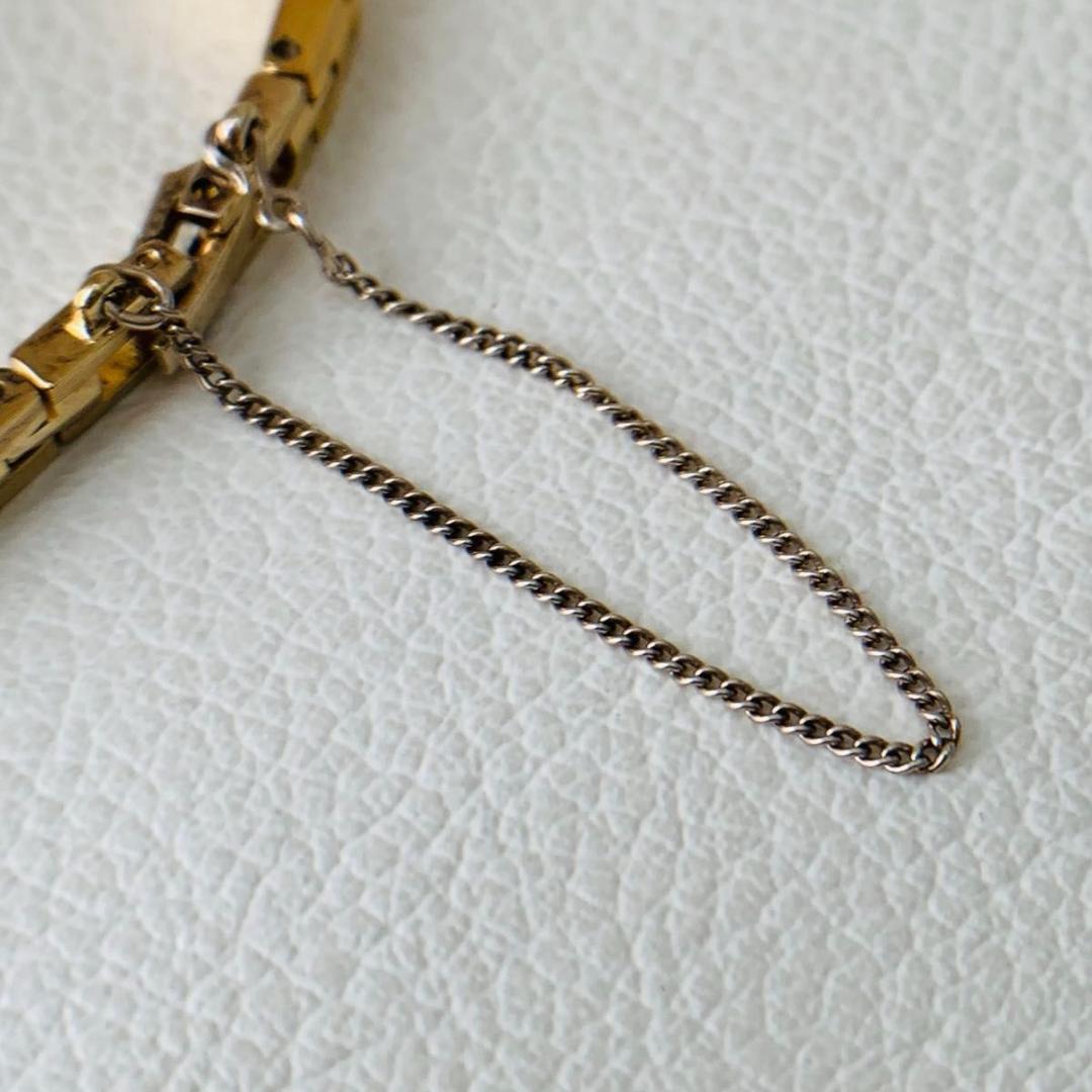 稼働品 美品 アガット ダイヤモンド 腕時計 ゴールド スクエア silver