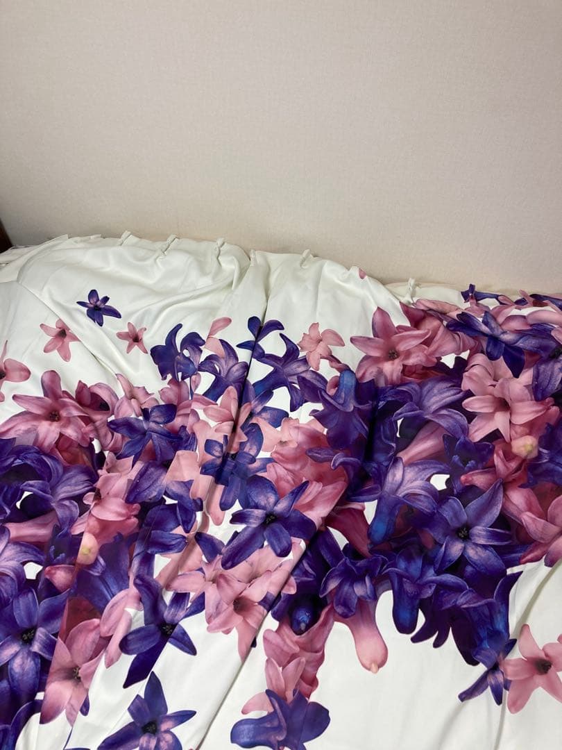 【美品】Rady 花柄ドレープカーテン 100x178cm