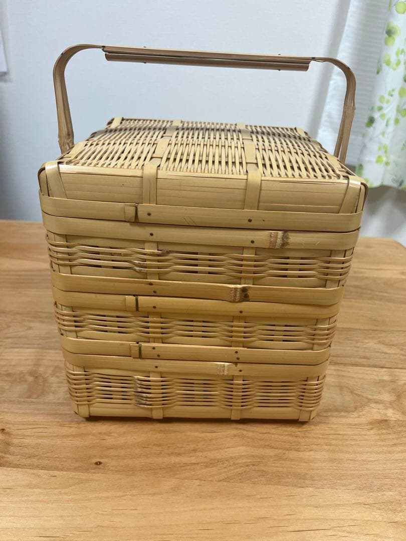 竹籠　弁当箱