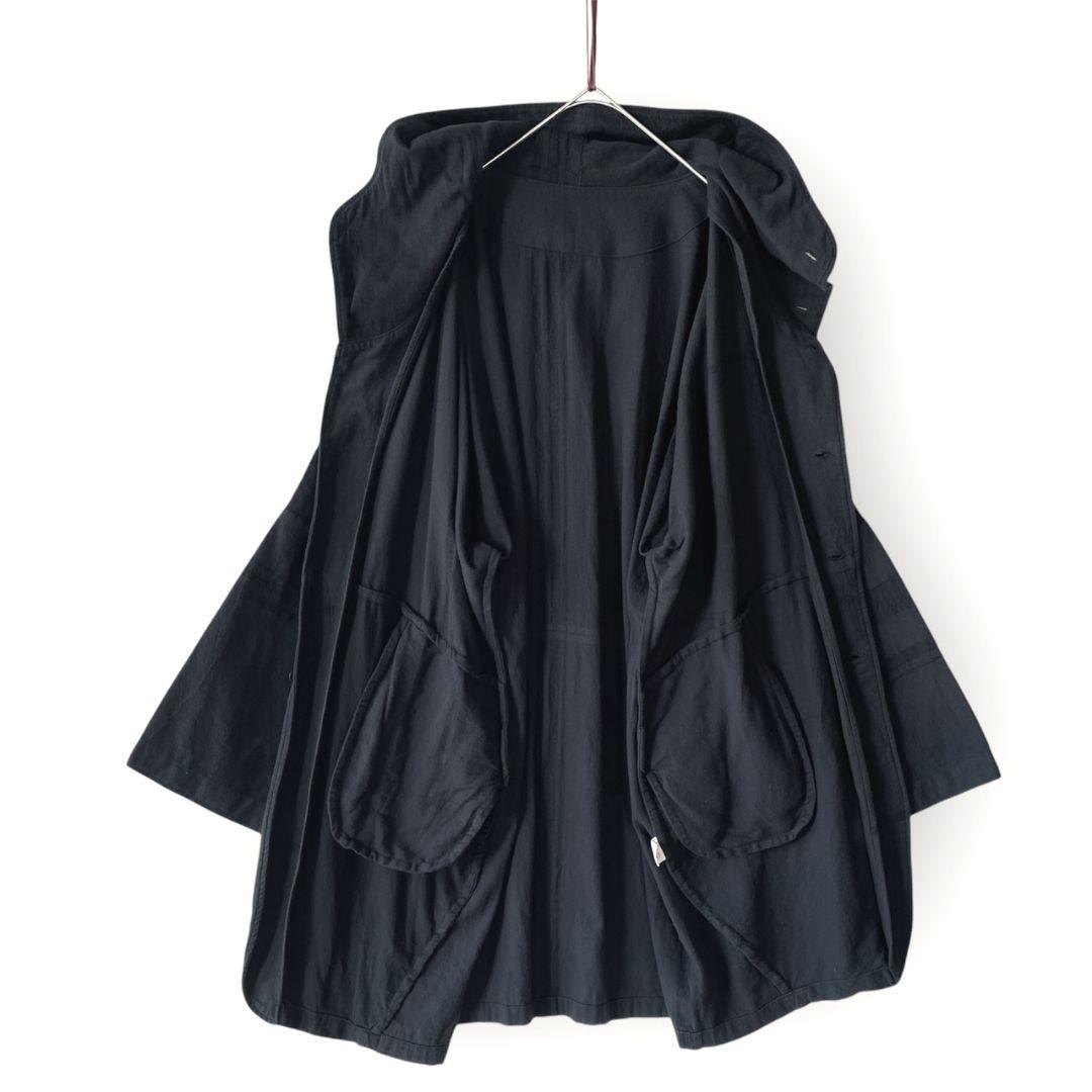 tamaki niime タマキニイメ 黒 フード付ジャケット アウター はおり