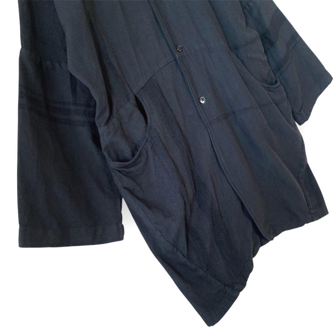 tamaki niime タマキニイメ 黒 フード付ジャケット アウター はおり