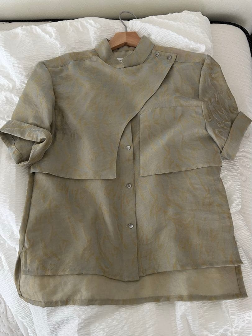 foufou シアーアブストラクトブラウス＆スカート