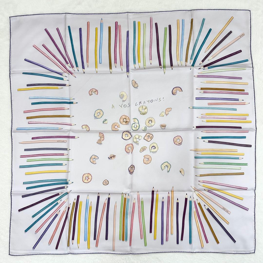 入手困難✨ HERMES スカーフ 「A VOS CRAYONS」 カレ90