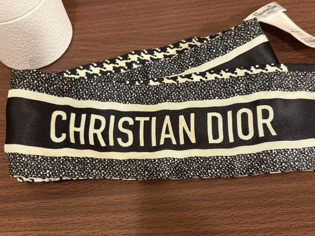 クリスチャンディオール　ミッツァ　スカーフ　千鳥　DIOR