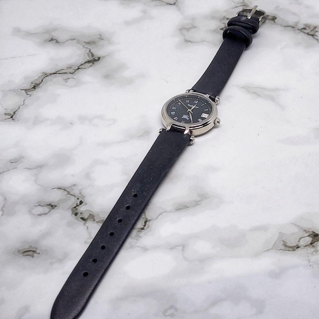 Burberry バーバリー ブラック 腕時計 レディース デイト ローマン