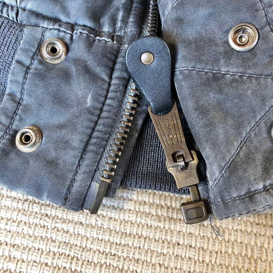 希少品 N-2B フライトジャケット 白化 ナイロン IDEAL 短丈 y2k