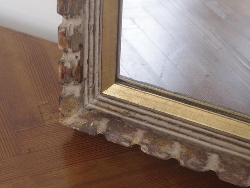 アンティークフレームの壁掛け鏡 中型ミラー 装飾 美容室 英国 フランス M01