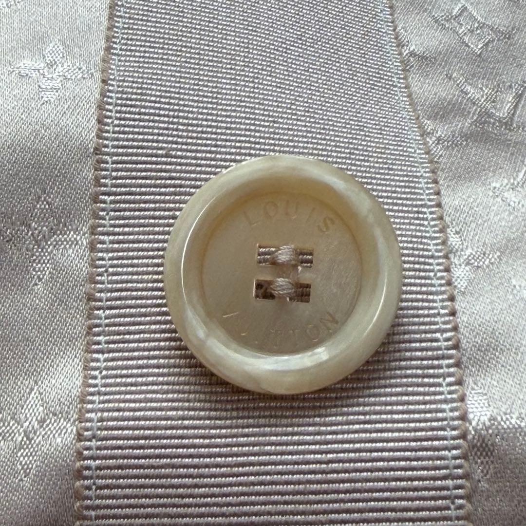 最高級Lサイズ ルイヴィトン　ロングコート　モノグラム総柄　シルク　ミンクファー