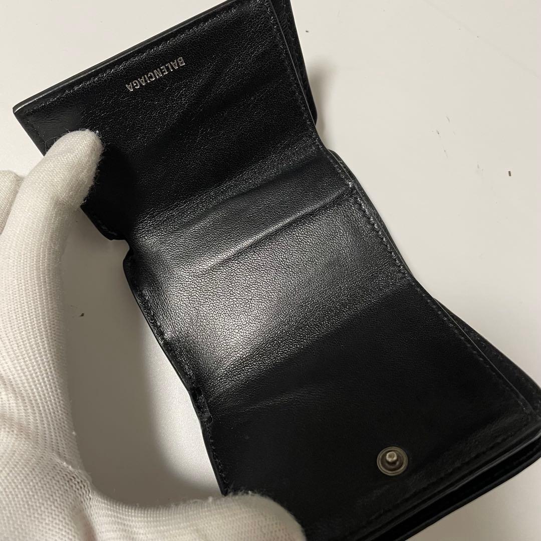 ✨未使用に近い✨　Balenciaga コンパクトウォレット　財布　レザー　黒