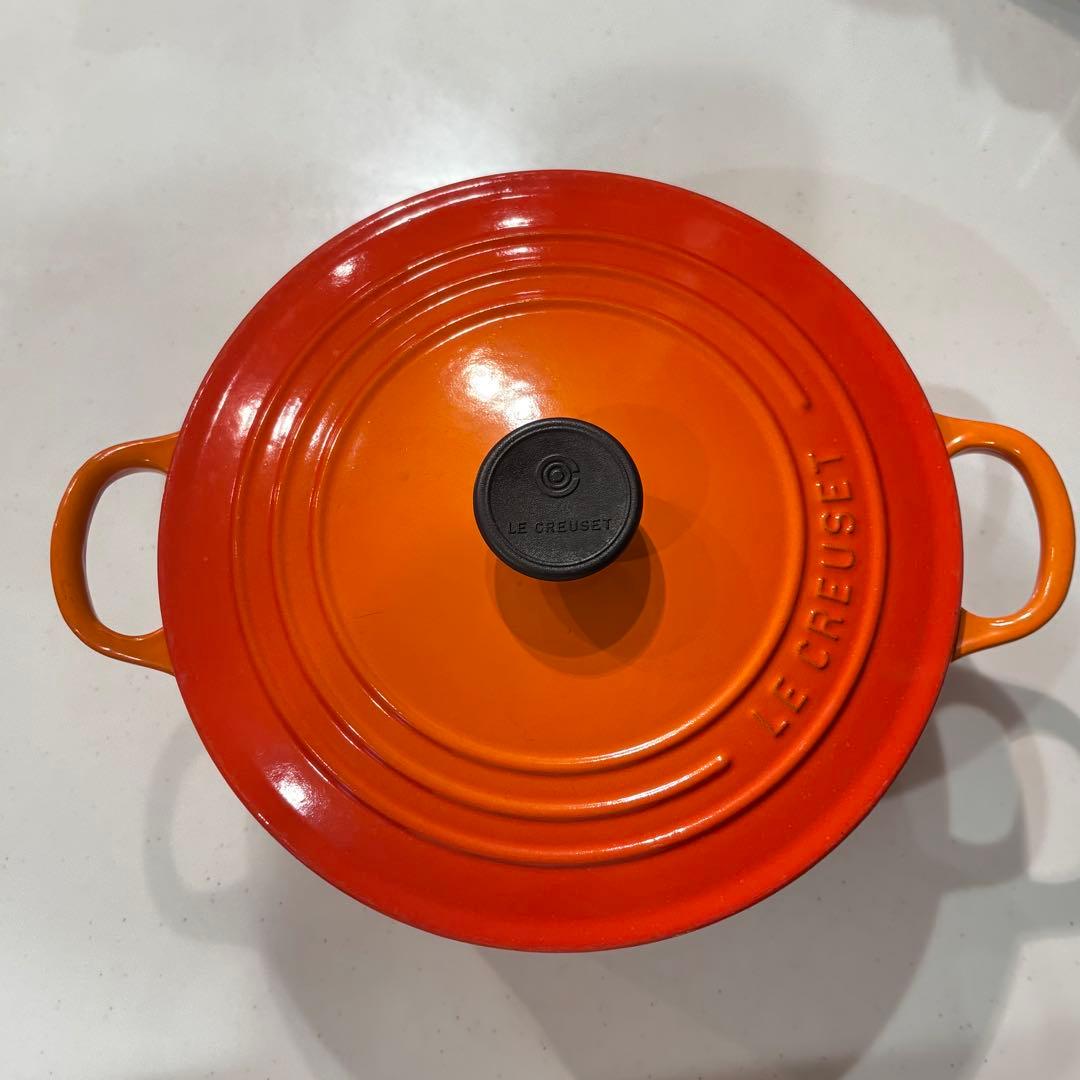 LE CREUSET ココットロンド22 オレンジ