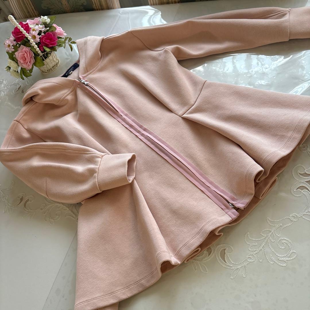 エムズグレイシー　ダブルジップ　フード付き 厚手パーカー　38