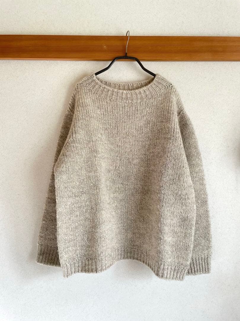 中川政七商店・麻とウールのニットプルオーバー