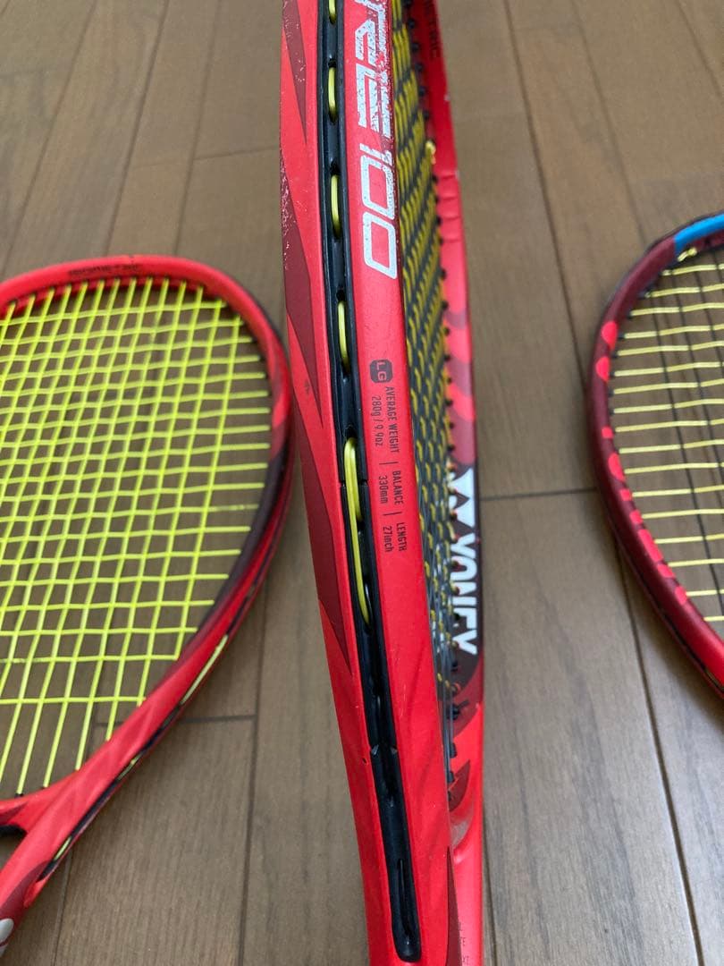 3本組 YONEX VCORE 100 G2 VCORE 100L G1