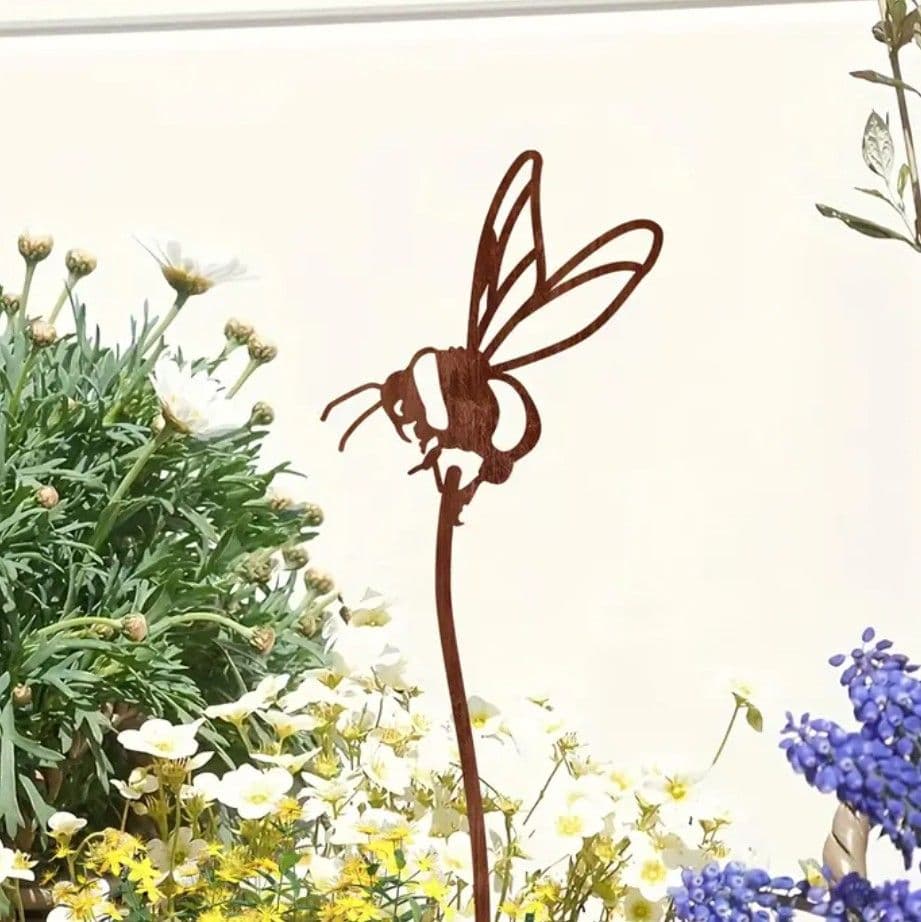 専用出品　サビ錆ジャンク　ガーデンピック　ミツバチ　ガーデニングオーナメント