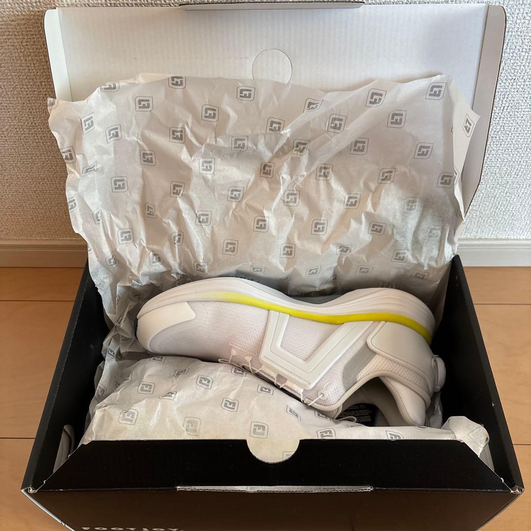 FOOTJOY Ortholite ゴルフシューズ ホワイト/イエロー