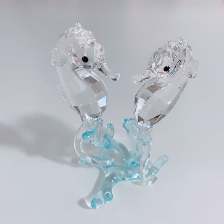 スワロフスキー　干支　辰年　タツノオトシゴ　フィギュリン　龍　たつのおとしご