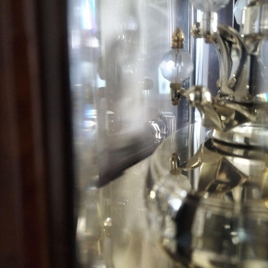 ブラウン シャンデリア置時計 カラクリ SEIKOQUARTZ