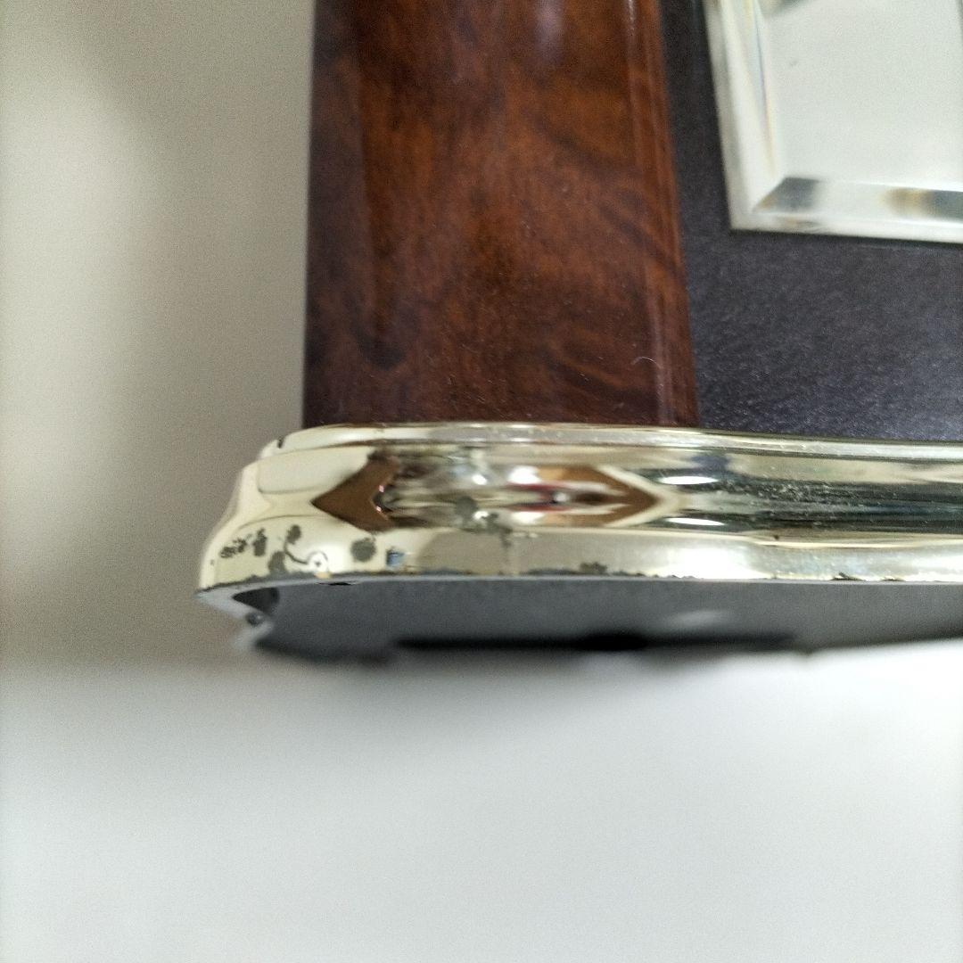 ブラウン シャンデリア置時計 カラクリ SEIKOQUARTZ