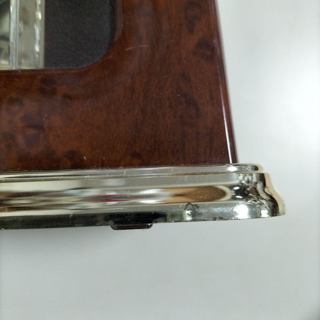 ブラウン シャンデリア置時計 カラクリ SEIKOQUARTZ