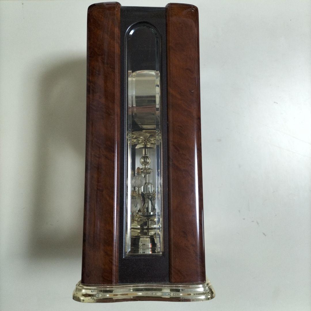 ブラウン シャンデリア置時計 カラクリ SEIKOQUARTZ