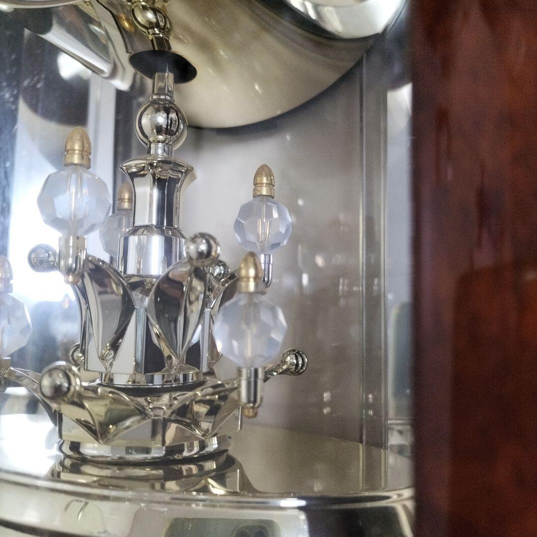 ブラウン シャンデリア置時計 カラクリ SEIKOQUARTZ