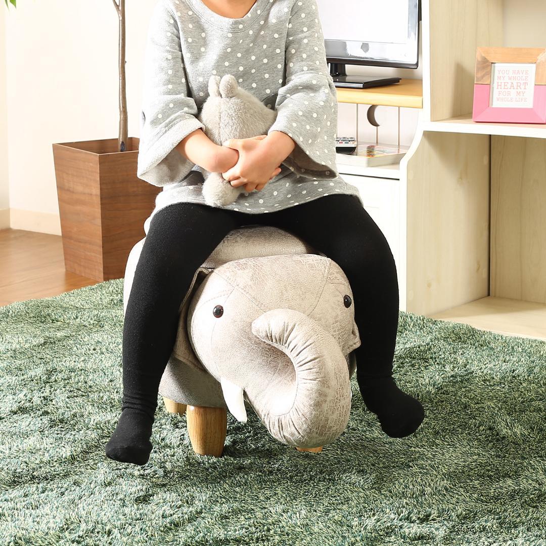 収納付スツール/椅子 ゾウ