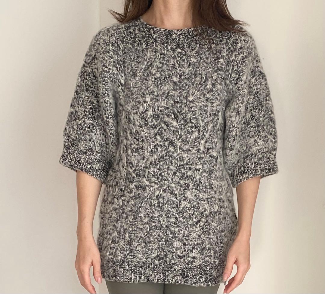 DRIES VAN NOTEN グレー カシミアニットセーター