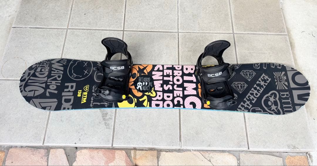 BTM 138 スノーボード 新品バインディング付き