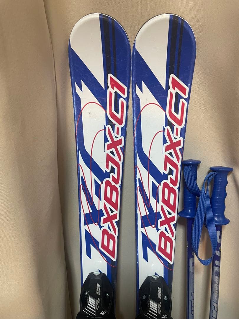 子供用　スキー板118㎝ ブーツ 22センチ ストック3点セット