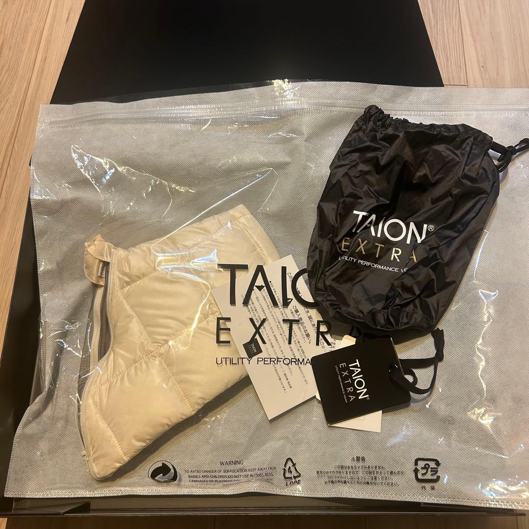 美品！TAION EXTRA ホワイト ダウンジャケット　S