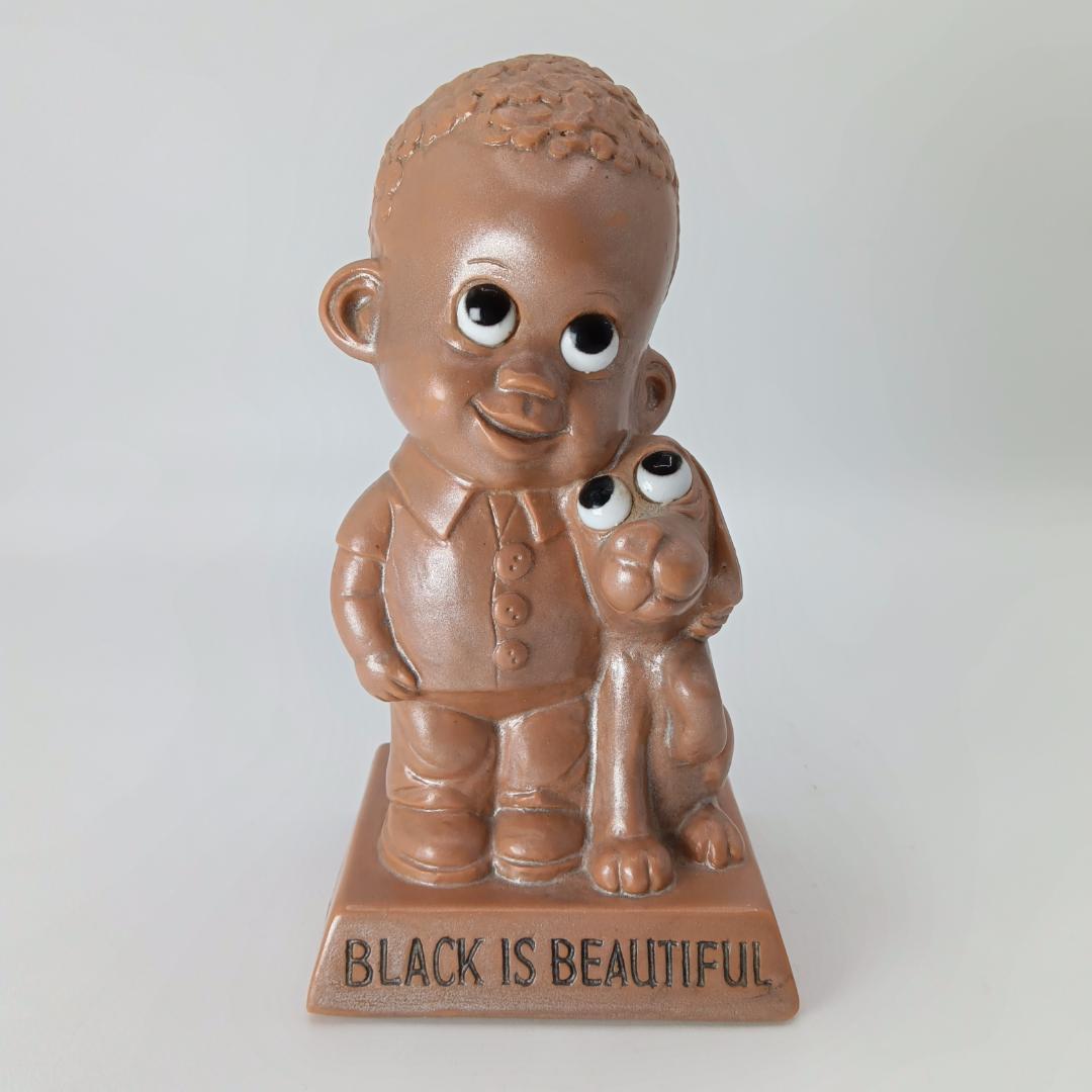 ②70's メッセージドール black is beautifulブラックパワー