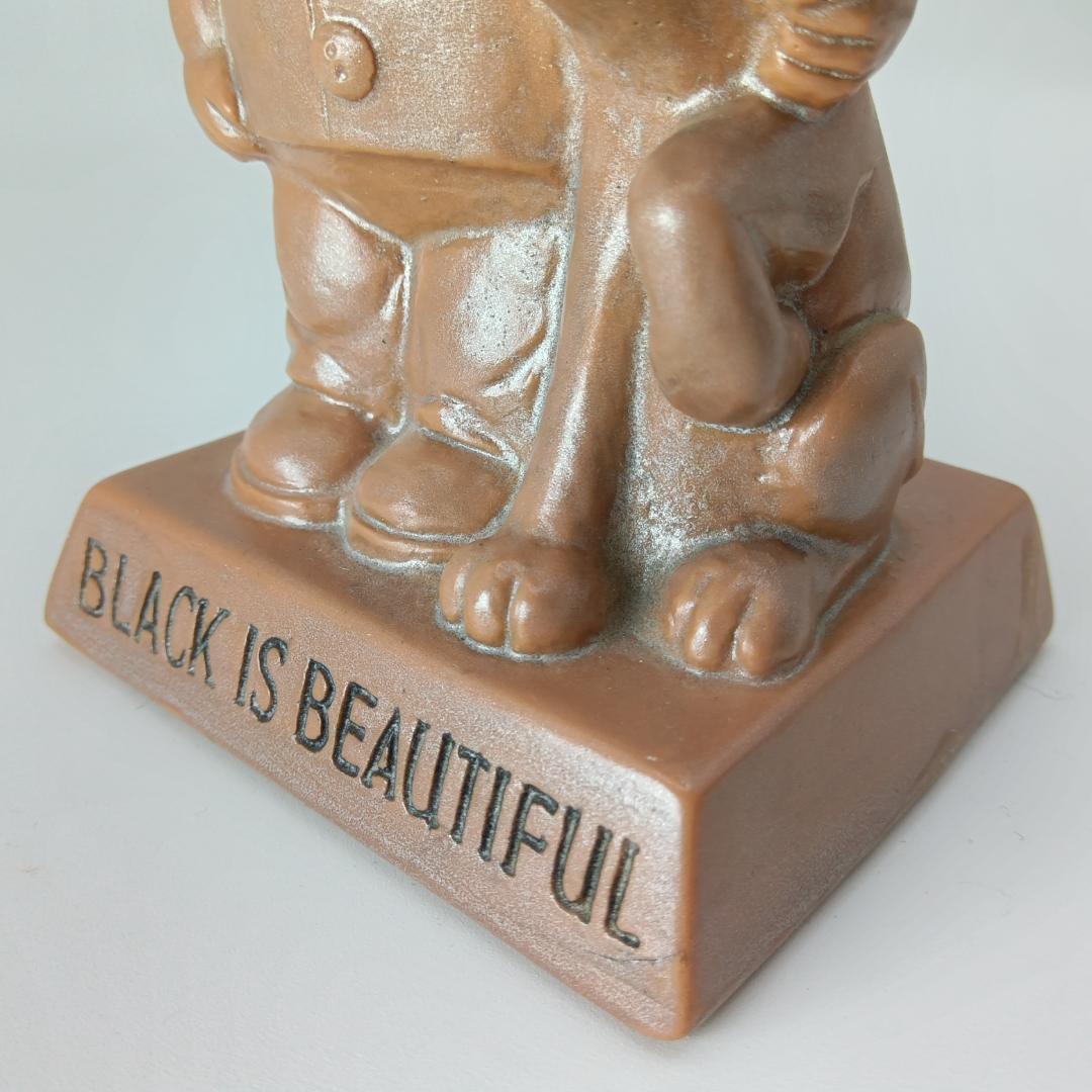 ②70's メッセージドール black is beautifulブラックパワー