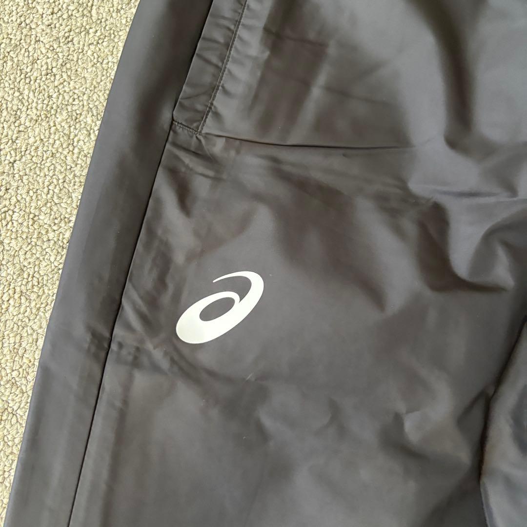 廃盤品！新品ASICS ウインドブレーカー 上下セット 黒 ジャージ Sサイズ