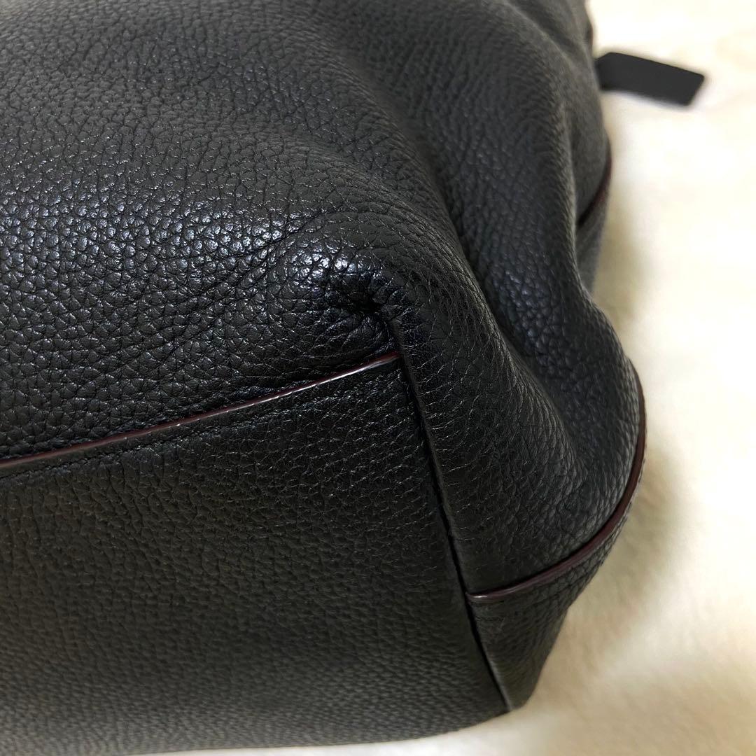 【ヤッコ】コーチ72299メトロポリタントートバッグ レザー A4可 黒