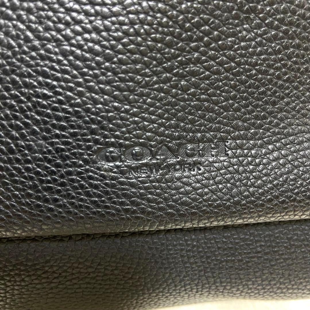 【ヤッコ】コーチ72299メトロポリタントートバッグ レザー A4可 黒