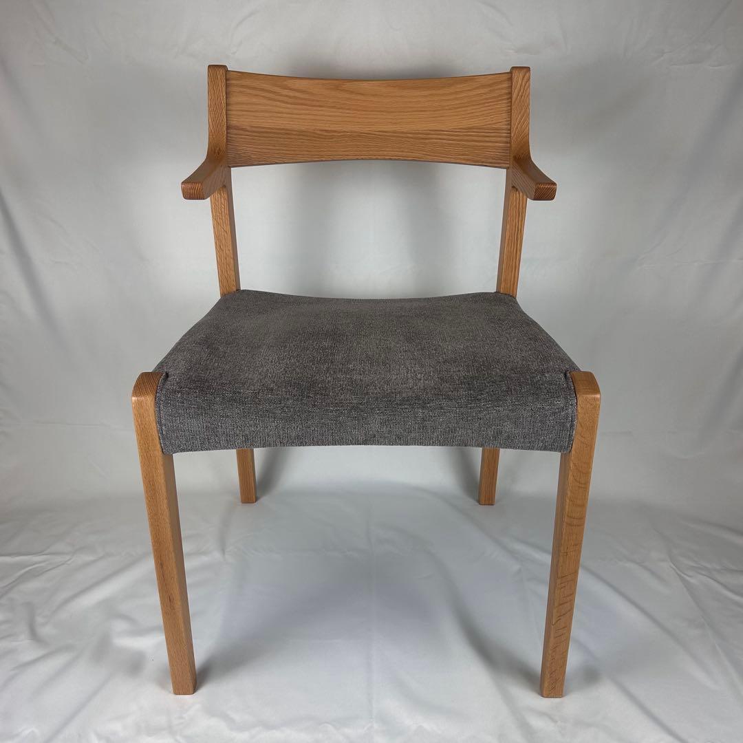 【極美品】ナガノインテリア ダイニングチェア DC343 オーク 日本製 天然木